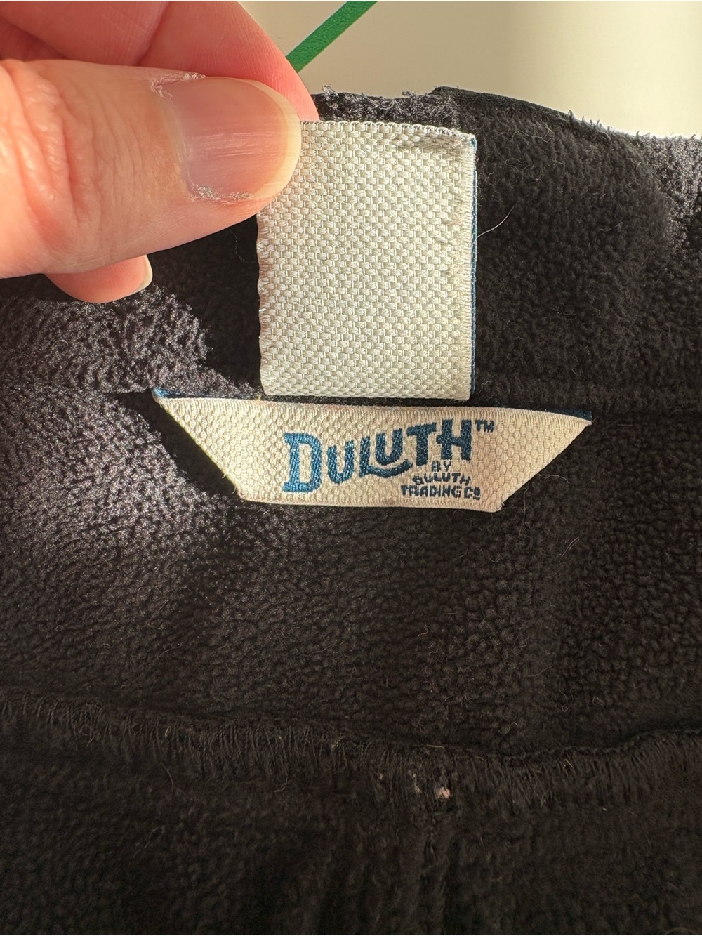 Duluth Trading Co Black Straight-Leg Fleece Performance Pants Medium EUC Granola - Picture 2 of 13